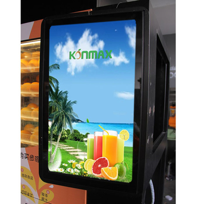 Pago automatizado inteligente de la máquina expendedora del zumo de fruta fresca por el billete de banco y la moneda