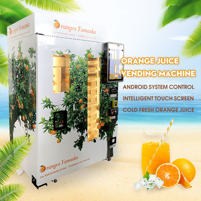 Las tazas de papel Juice Vending Machine Coins And anaranjado de 360 ml observan aceptadores