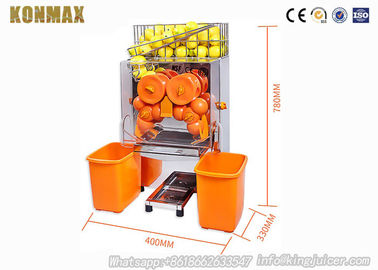 Portable anaranjado del exprimidor del limón de la alimentación auto con 22 - 25 naranjas por minutos