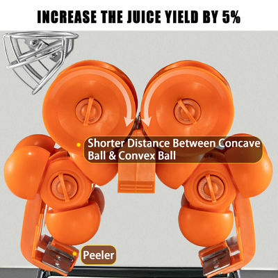 Juicer anaranjado para los hoteles, máquina exprimida fresca anaranjada de la fruta cítrica del Juicer de 5kg 120w de 40mm-90m m