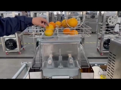 Prensa eléctrica comercial de 110V Zumo de cítricos naranja con cesta de acero inoxidable