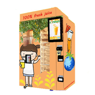 Tarjeta de crédito de la máquina expendedora del zumo de naranja/monedas y aceptadores frescos autos comerciales de las notas