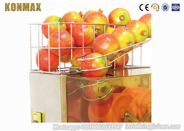 La máquina anaranjada comercial sana y fresca 120W del Juicer con el metal adapta