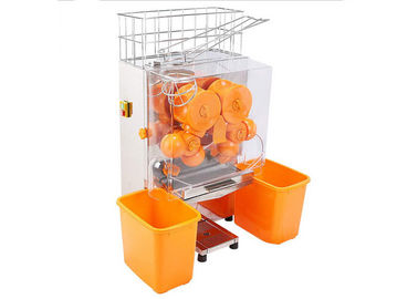 La máquina anaranjada comercial sana y fresca 120W del Juicer con el metal adapta