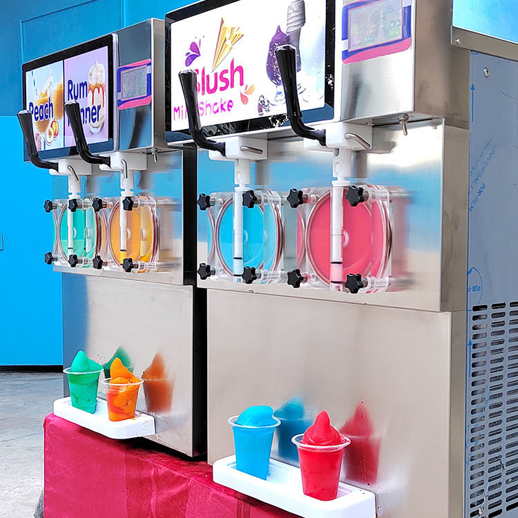 La máquina del aguanieve del hielo de la fruta del té de la burbuja para los niños bebe a Mini Granita Mix Maker