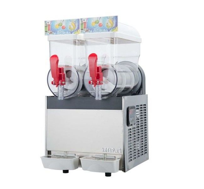 Máquina del Smoothie de la máquina del aguanieve del hielo de dos cuencos con un sistema más fresco para el restaurante